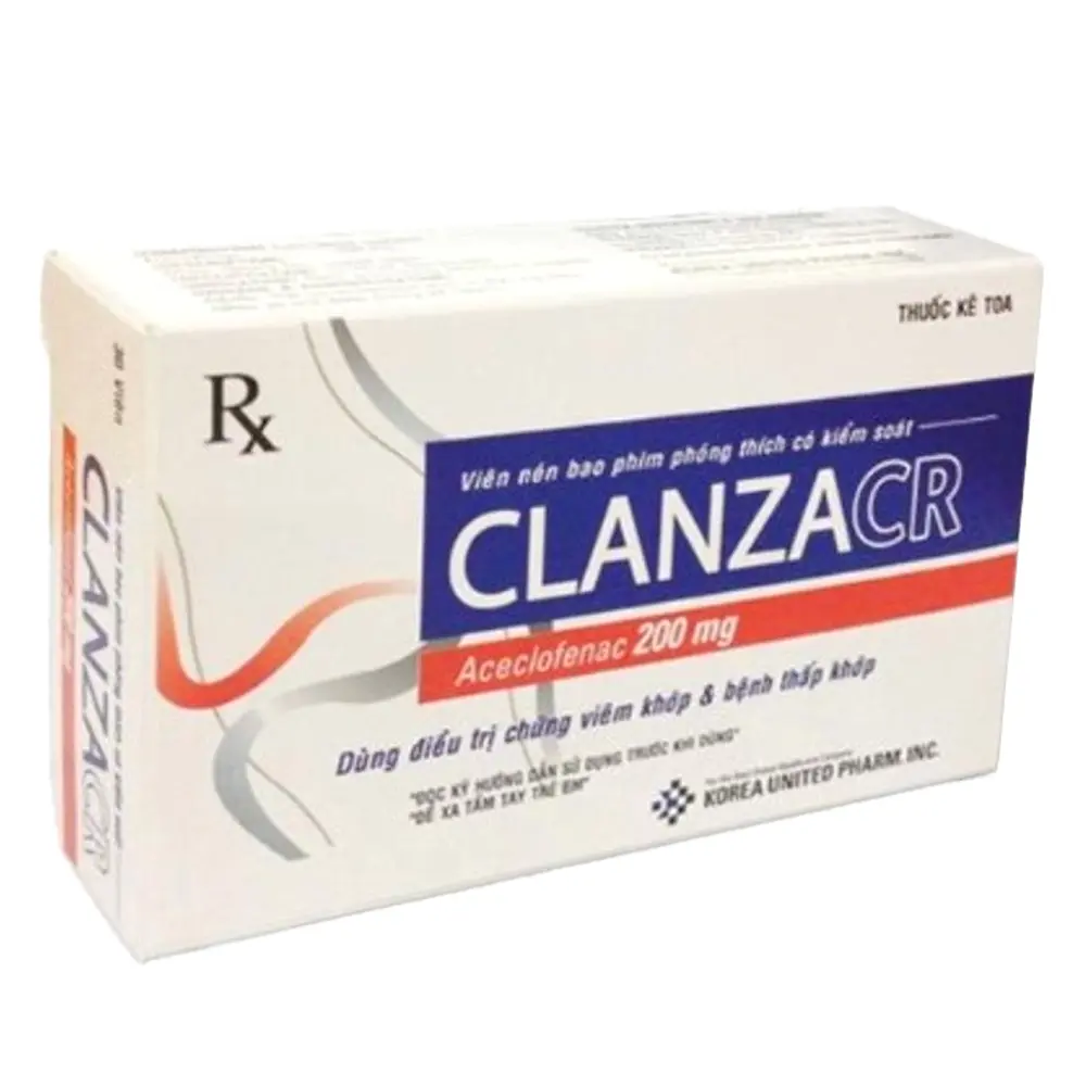 Clanzacr 200 mg Korea United 3 vỉ x 10 viên