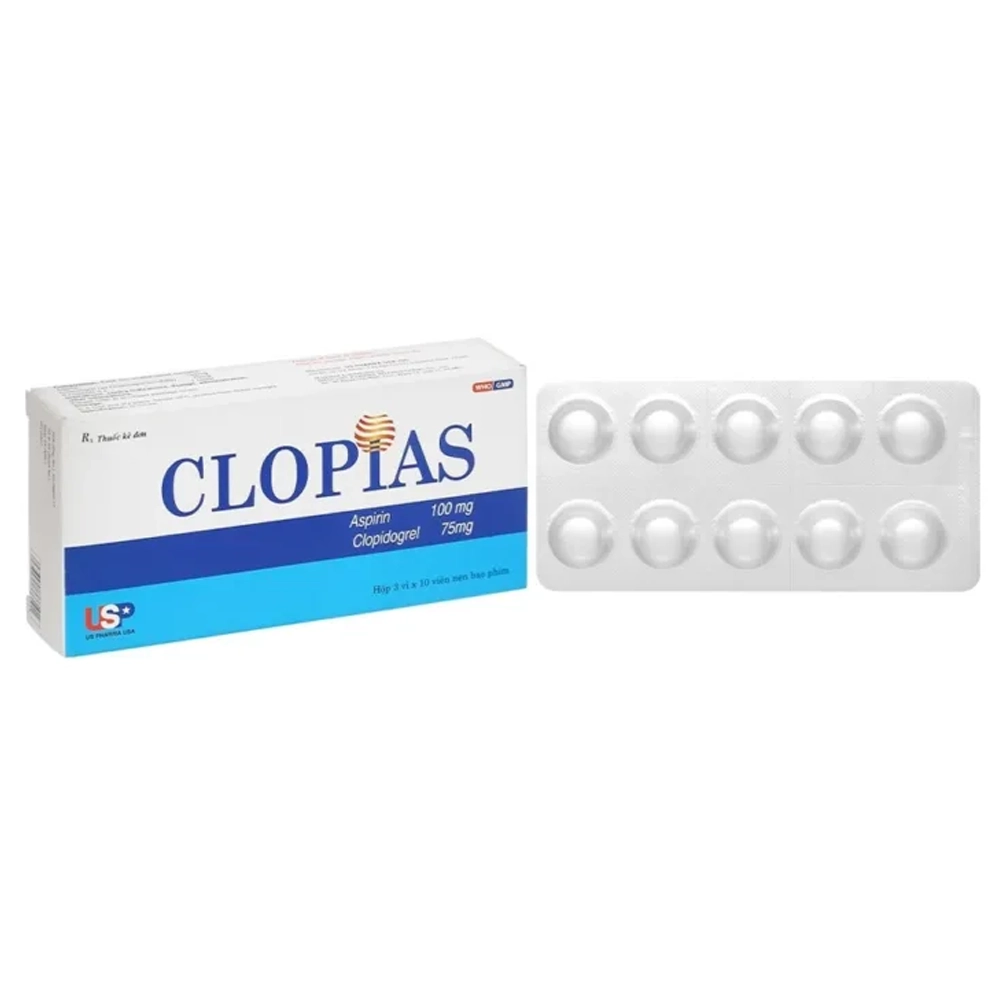 Clopias US Pharma 3 vỉ x 10 viên