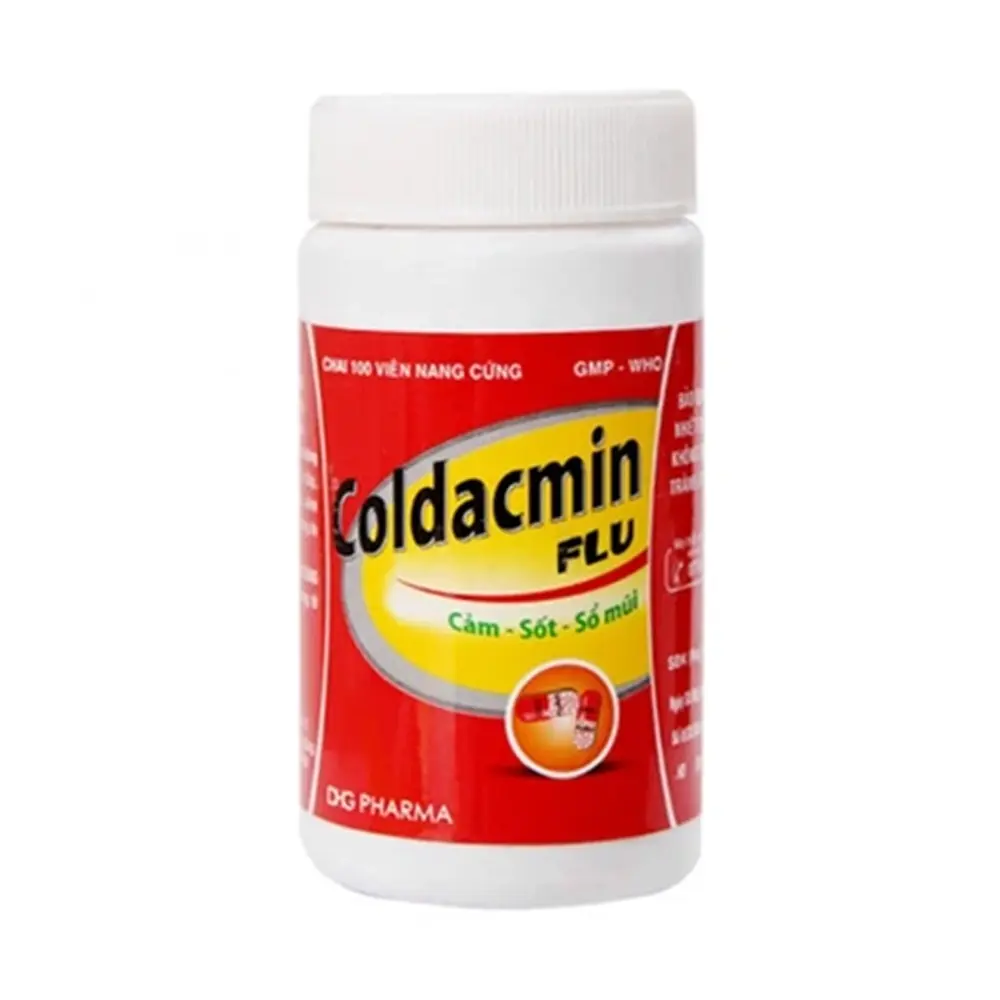 Coldacmin Flu DHG chai 100 viên