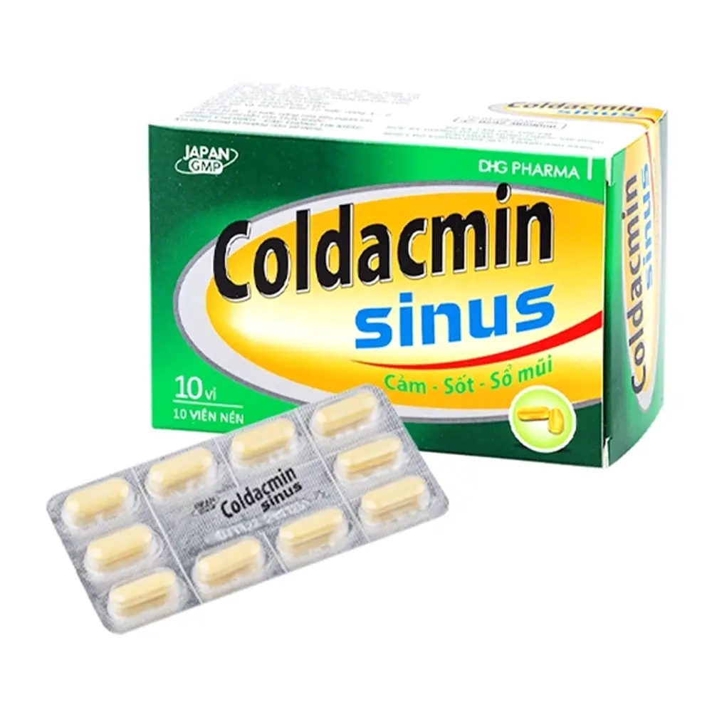 Coldacmin Sinus DHG 10 vỉ x 10 viên