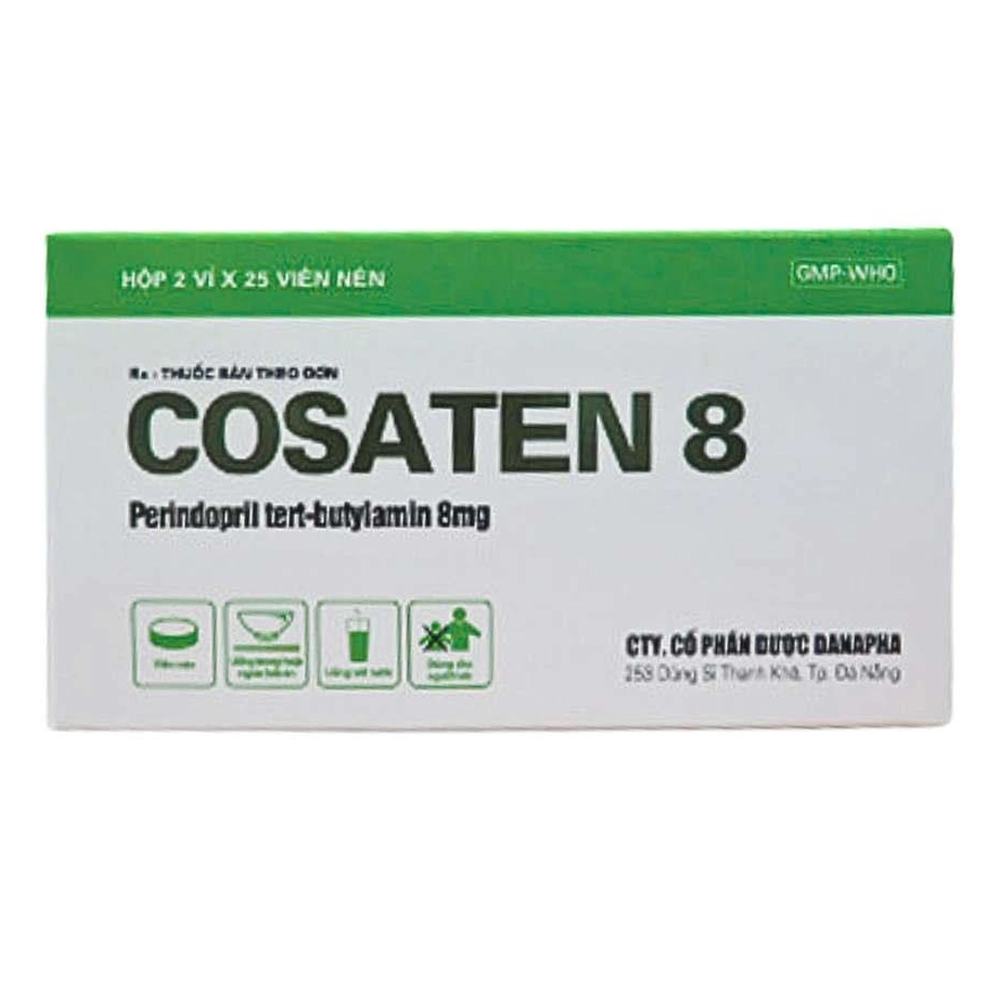 Cosaten 8mg Danapha 2 vỉ x 25 viên
