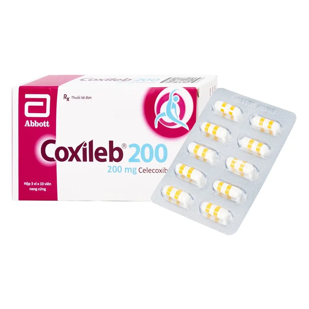 Coxileb 200 (Celecoxib 200 mg) Abbott 3 vỉ x 10 viên