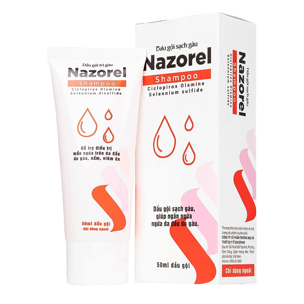 Dầu Gội Trị Gàu Nazorel 50ml