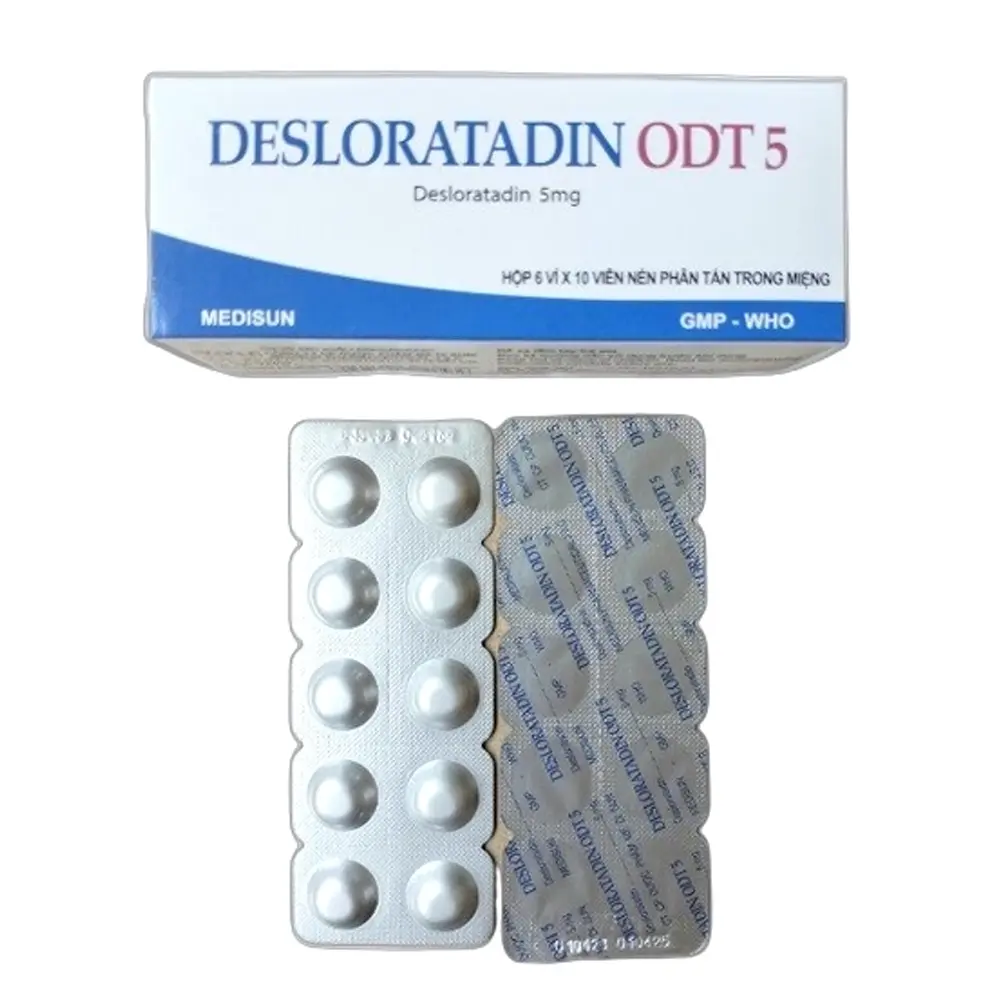 Desloratadin ODT 5 Medisun 6 vỉ x 10 viên