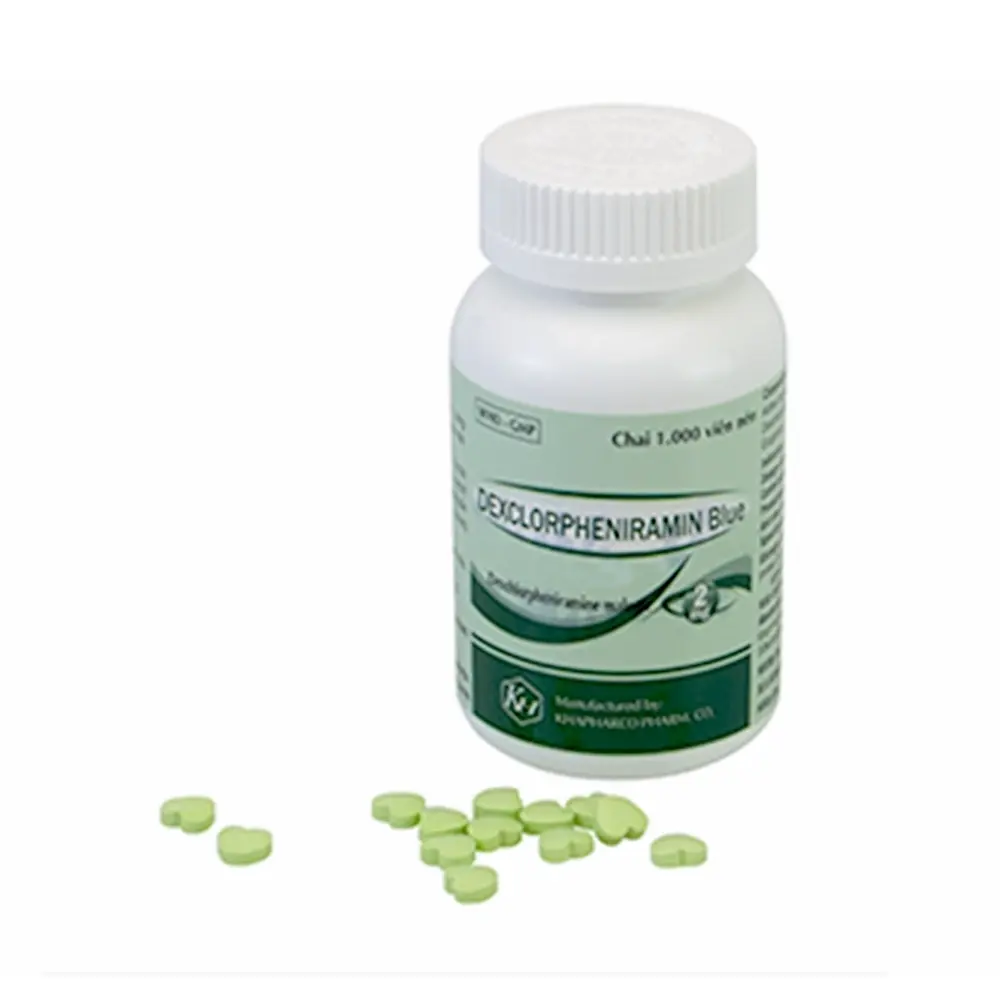 Dexclorpheniramin Blue Khapharco chai 1000 viên