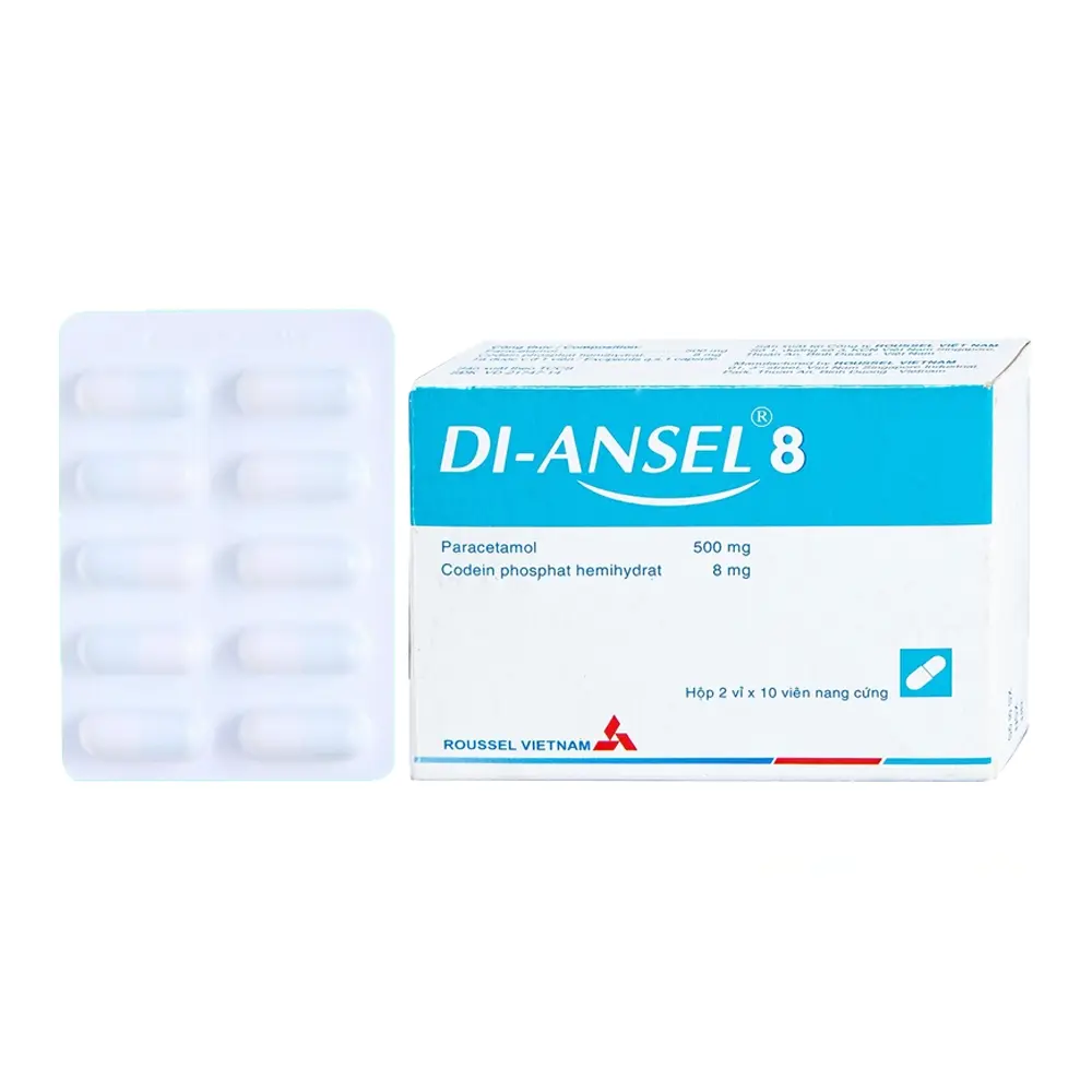 Di-Ansel 8 Roussel 2 vỉ x 10 viên