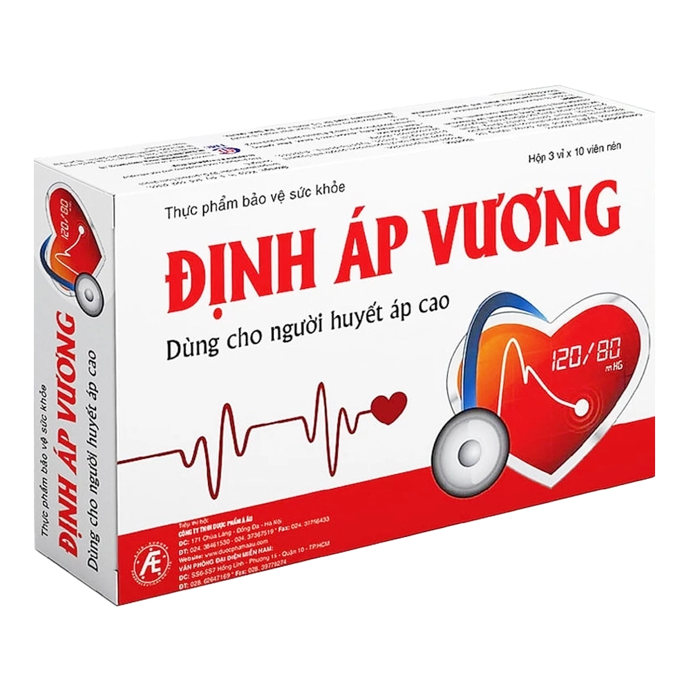 Định Áp Vương 3 vỉ x 10 viên