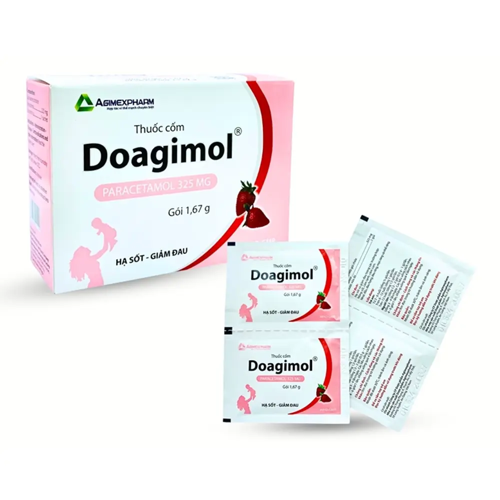 Doagimol Agimexpharm hộp 30 gói x 1.67g