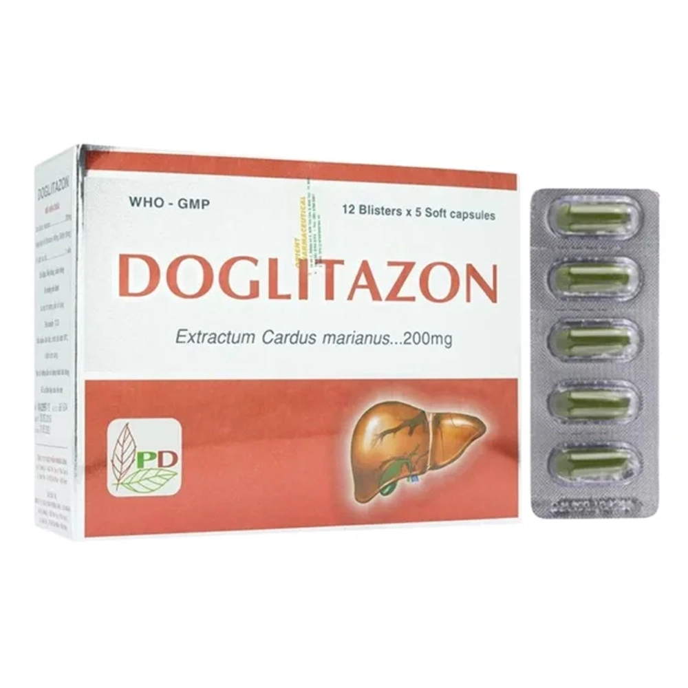 Doglitazon 200mg Phương Đông 12 vỉ x 5 viên