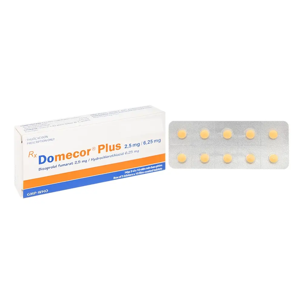 Domecor Plus Domesco 3 vỉ x 10 viên