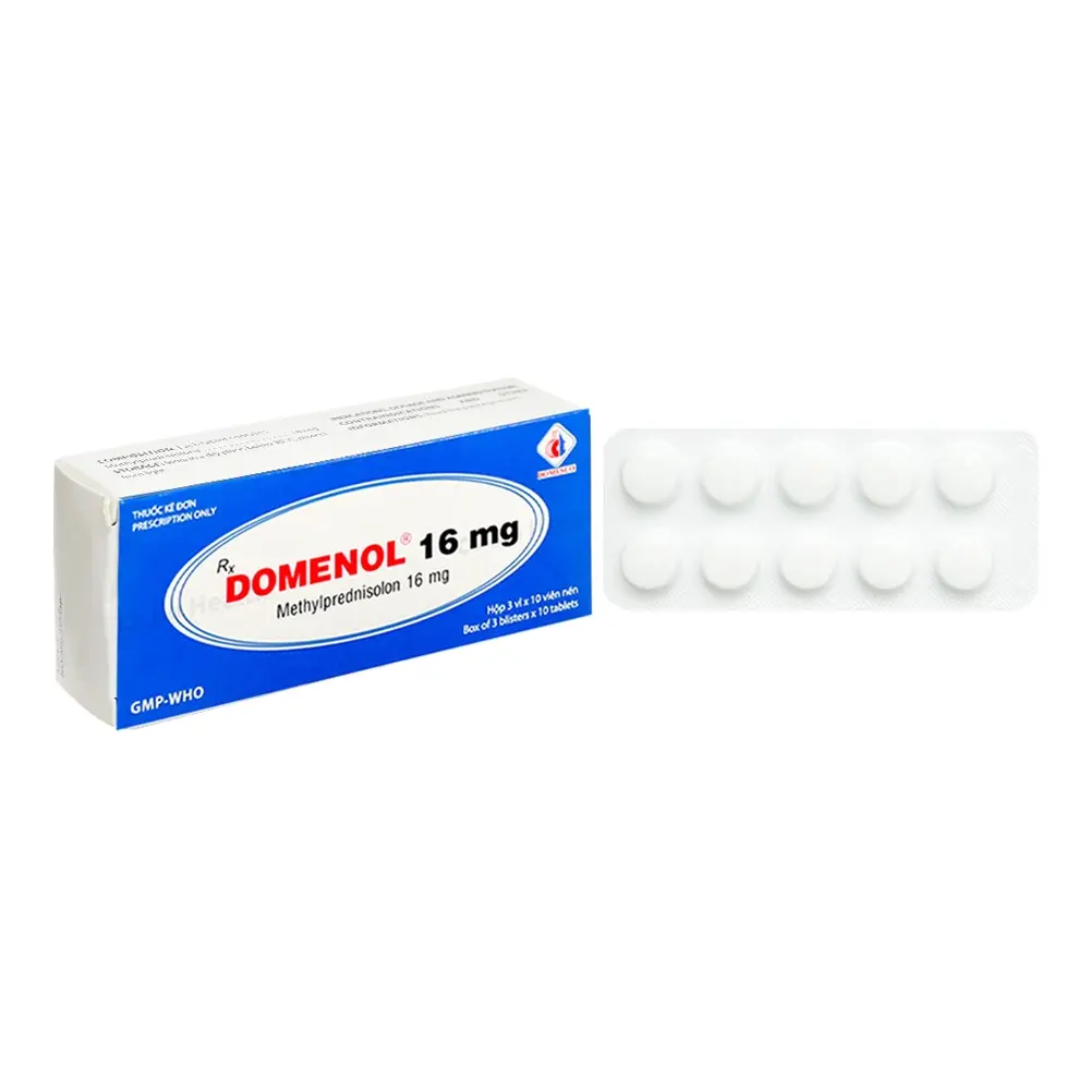 Domenol 16 mg Domesco 3 vỉ x 10 viên