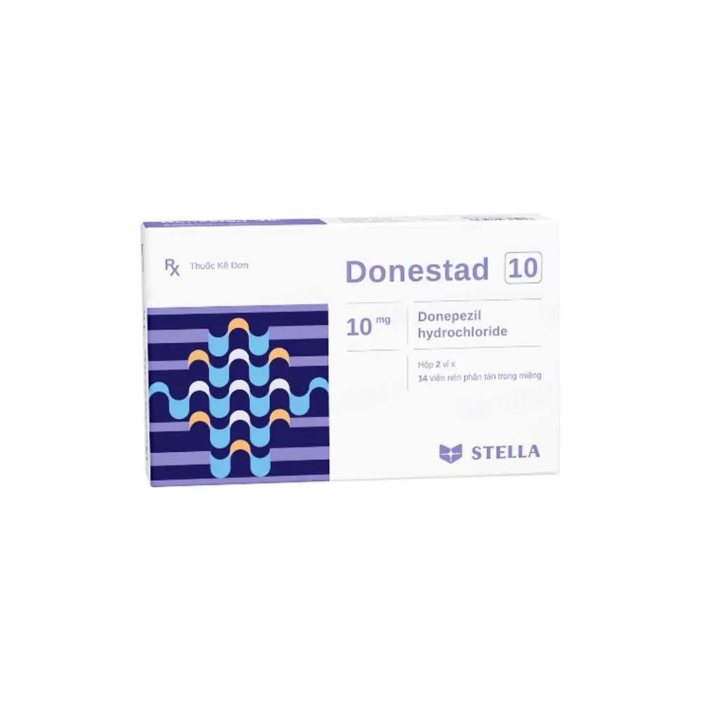 Donestad 10 (Donepezil 10 mg) Stella 2 vỉ x 14 viên