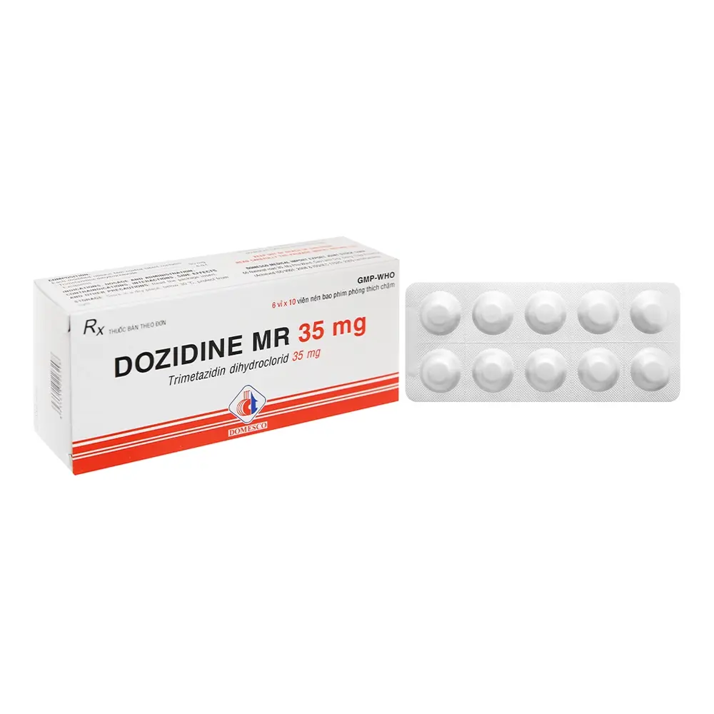 Dozidine MR 35 (Trimetazidine 35 mg) Domesco 6 vỉ x 10 viên