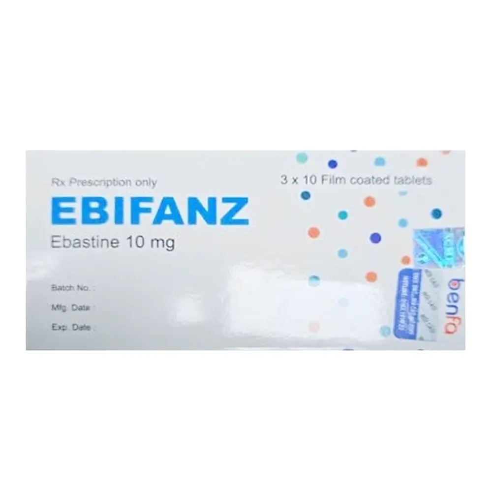 Ebifanz 10 mg (Ebastin 10mg) Acme 3 vỉ x 10 viên