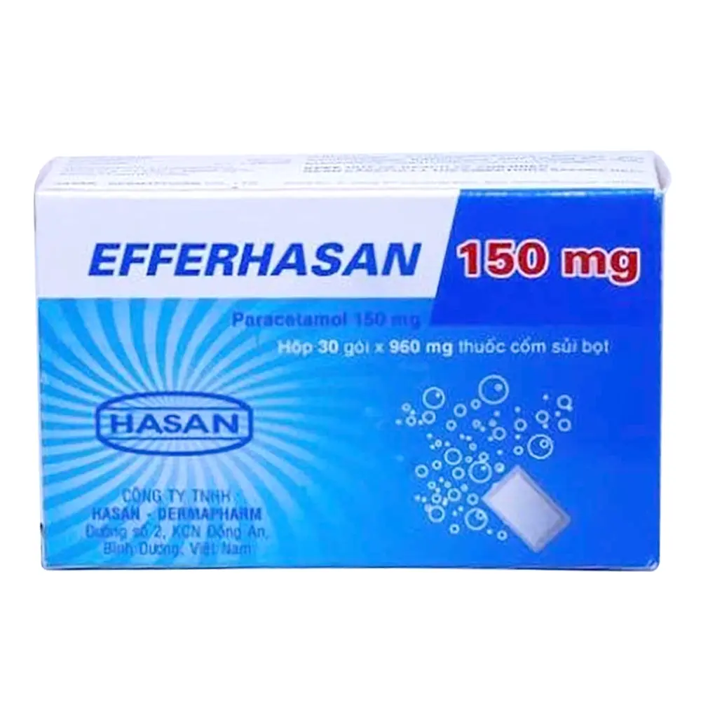 EfferHasan 150 Hasan hộp 30 gói x 960 mg