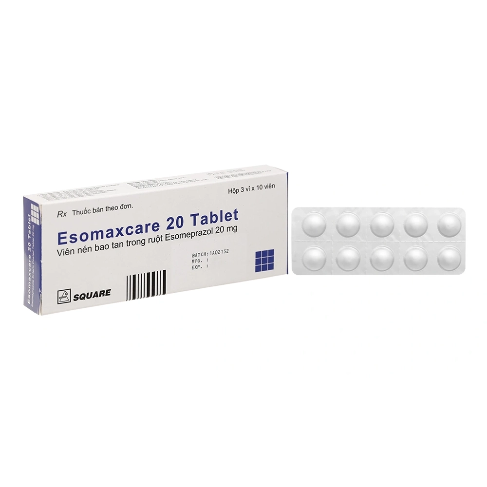 Esomaxcare 20 Tablet Square 3 vỉ x 10 viên