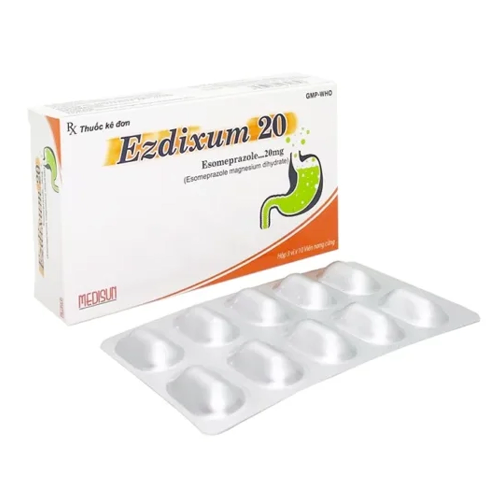 Ezdixum 20mg Medisun 3 vỉ x 10 viên