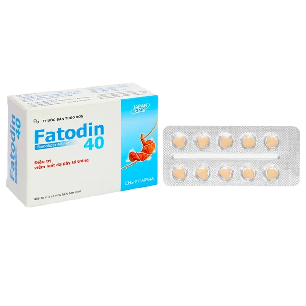 Fatodin 40 (Famotidin 40mg) DHG 10 vỉ x 10 viên