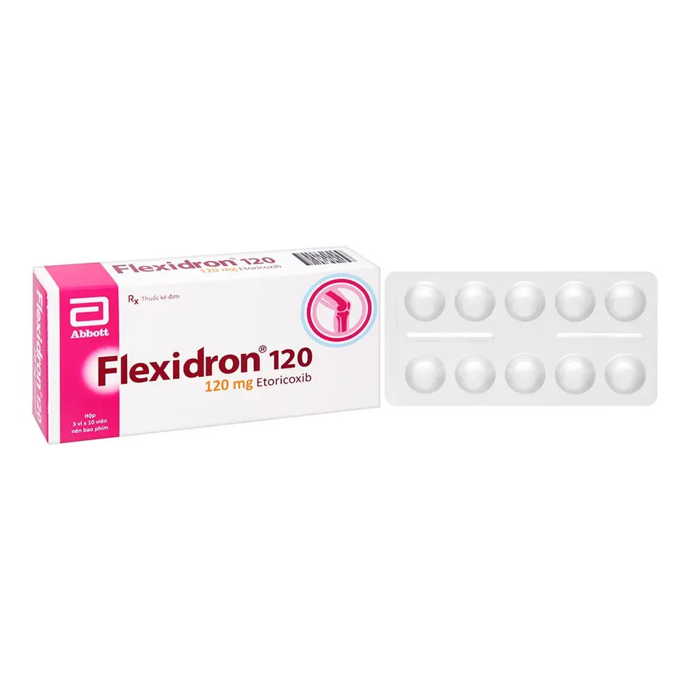 Flexidron 120 Etoricoxib 120 mg) Abbott 3 vỉ x 10 viên