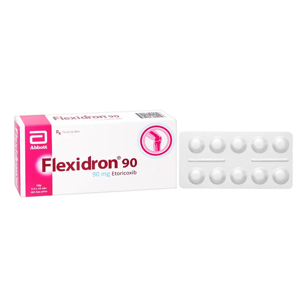 Flexidron 90 (Etoricoxib 90 mg) Abbott 3 vỉ x 10 viên