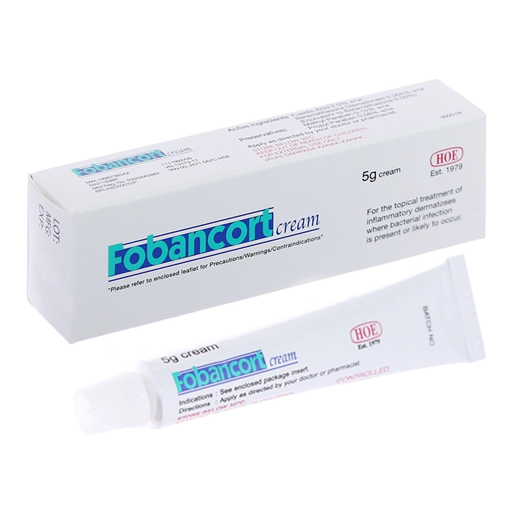 Fobancort Cream Hoe Hộp 1 tuýp x 5g