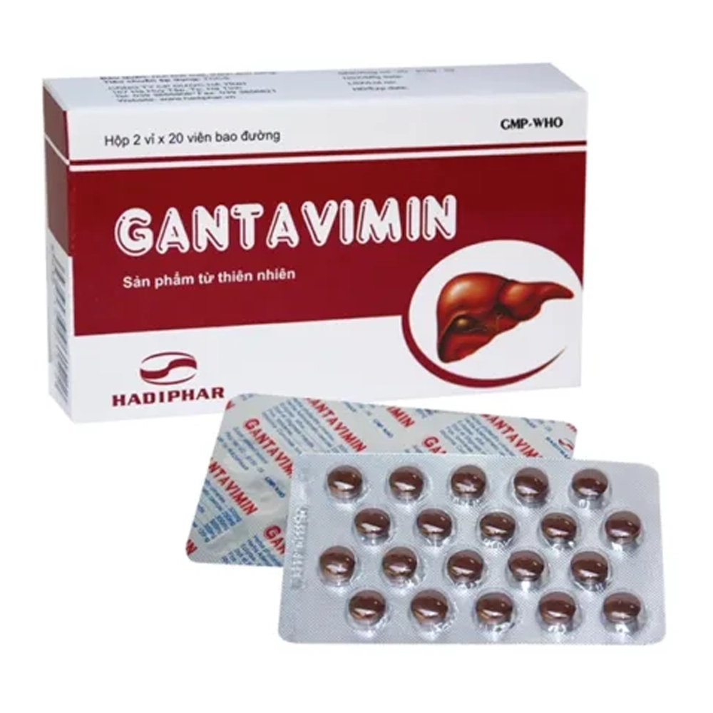 Gantavimin Hadiphar 2 vỉ x 20 viên