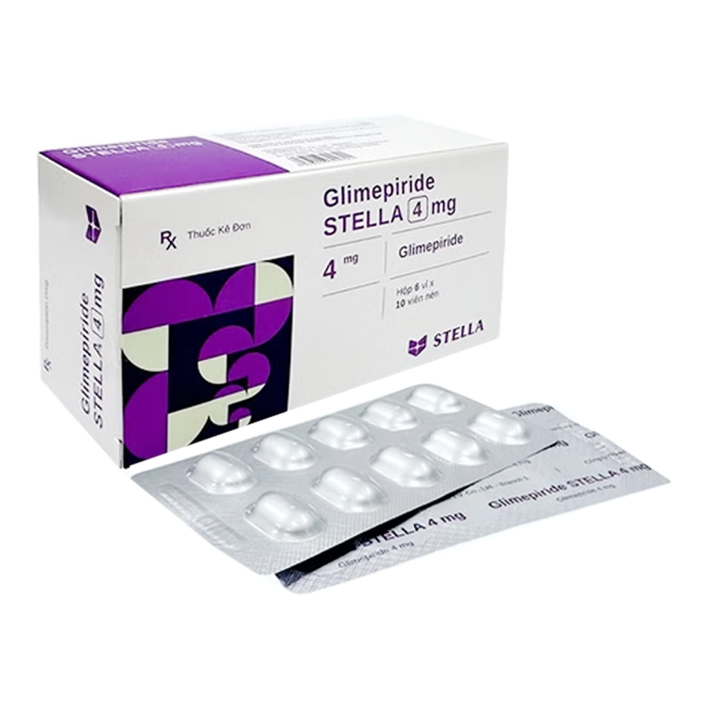 Glimepiride Stella 4mg 6 vỉ x 10 viên