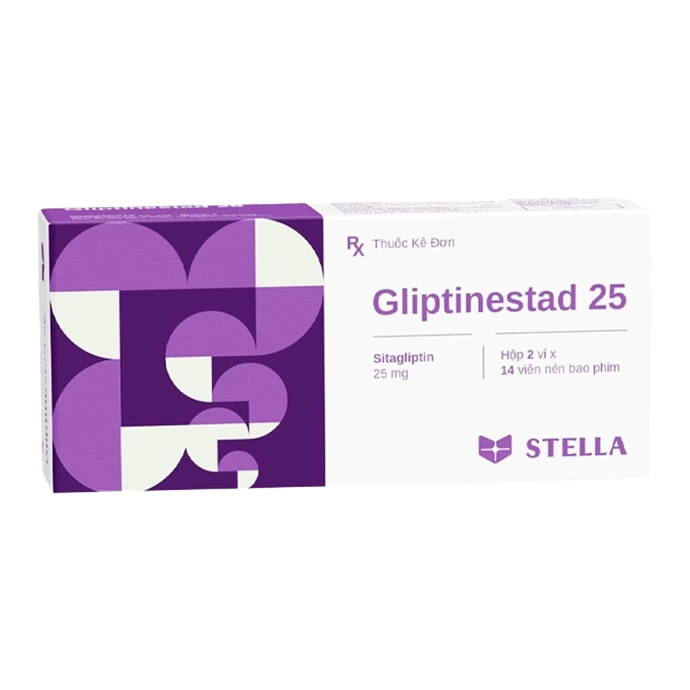 Gliptinestad 25 ( Sitagliptin 25mg ) Stella 2 vỉ x 14 viên