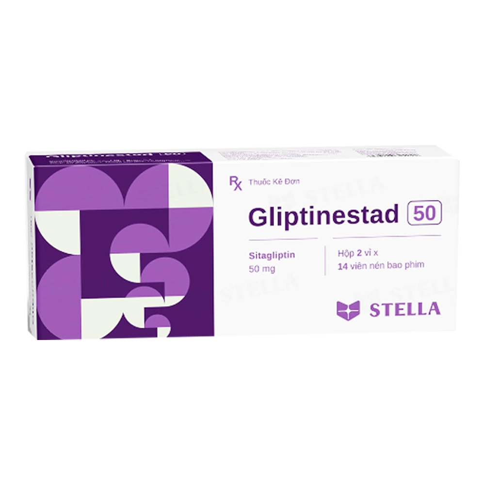 Gliptinestad 50 ( Sitagliptin 50mg ) Stella 2 vỉ x 14 viên