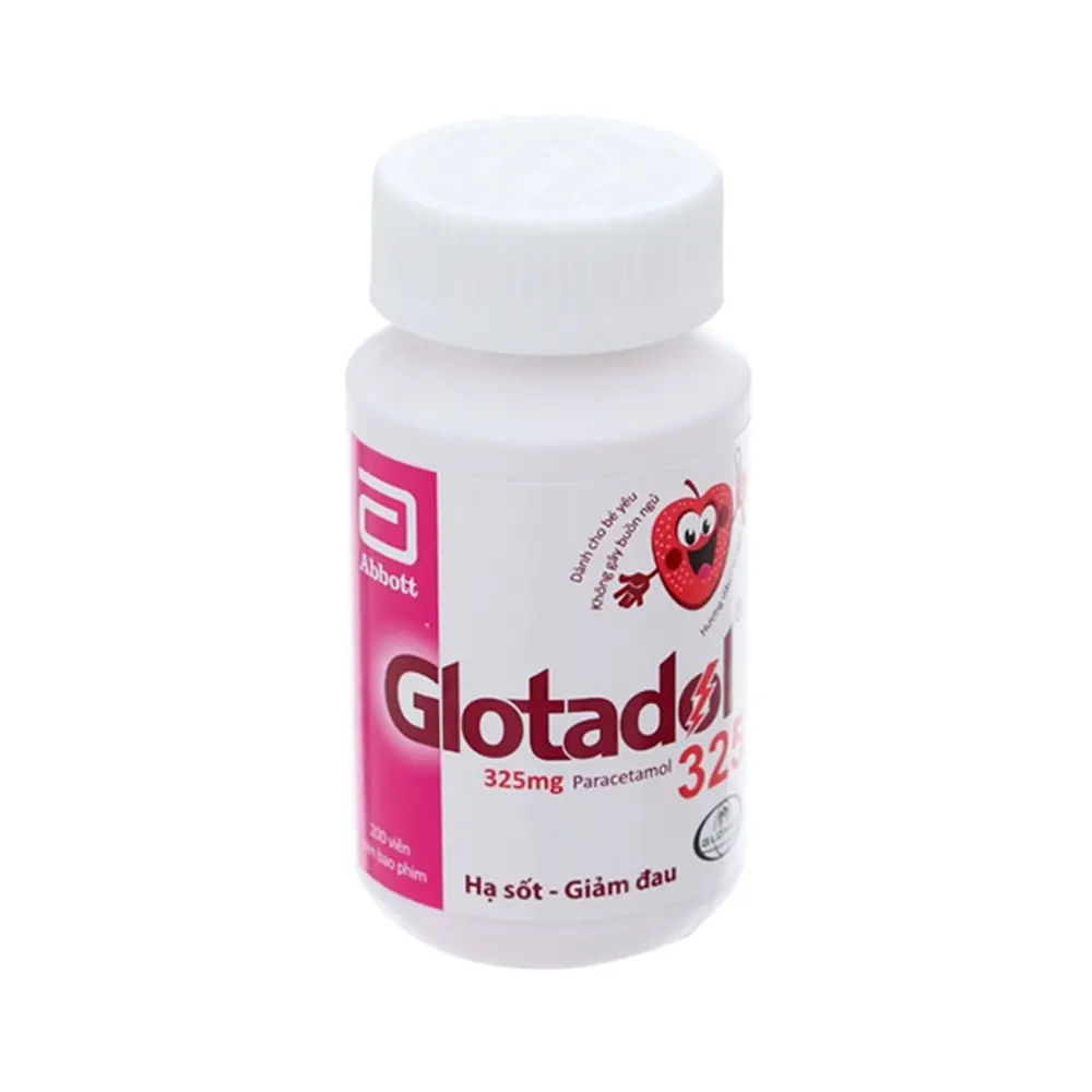 Glotadol 325 (Paracetamol 325 mg) Abbott 200 viên