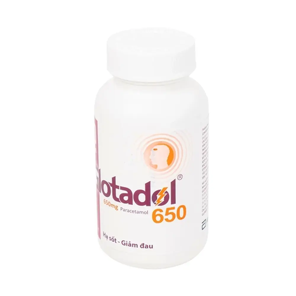 Glotadol 650 (Paracetamol 650 mg) Abbott 200 viên
