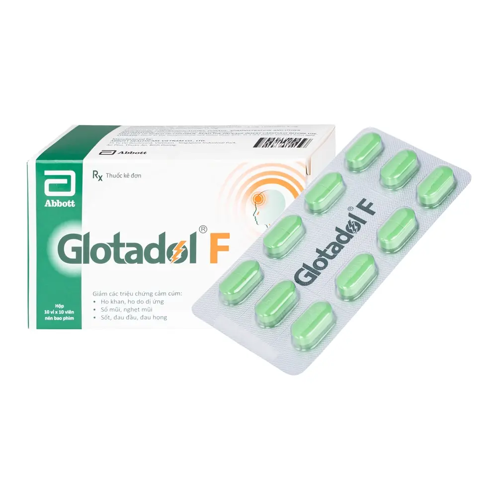 Glotadol F Abbott 10 vỉ x 10 viên