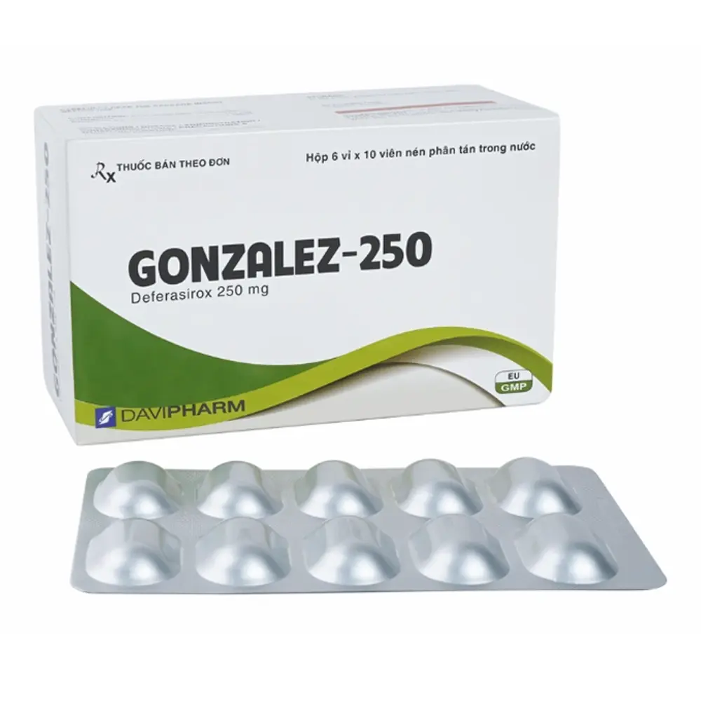 Gonzalez-250 Davipharm 6 vỉ x 10 viên