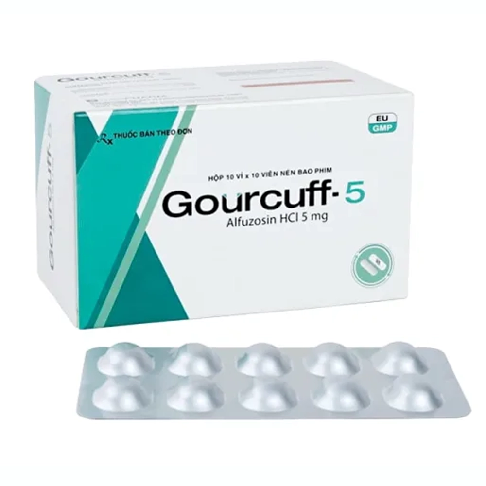Gourcuff-5 (Alfuzosin 5mg) Davipharm 10 vỉ x 10 viên