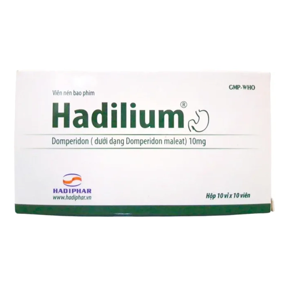 Hadilium 10mg Hadiphar 10 vỉ x 10 viên