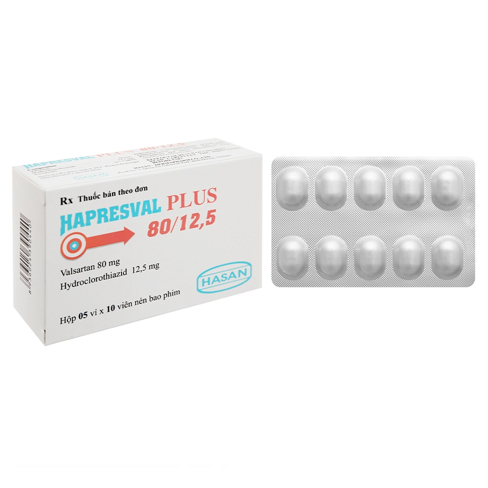 Hapresval Plus 80/12.5 Hasan 5 vỉ x 10 viên