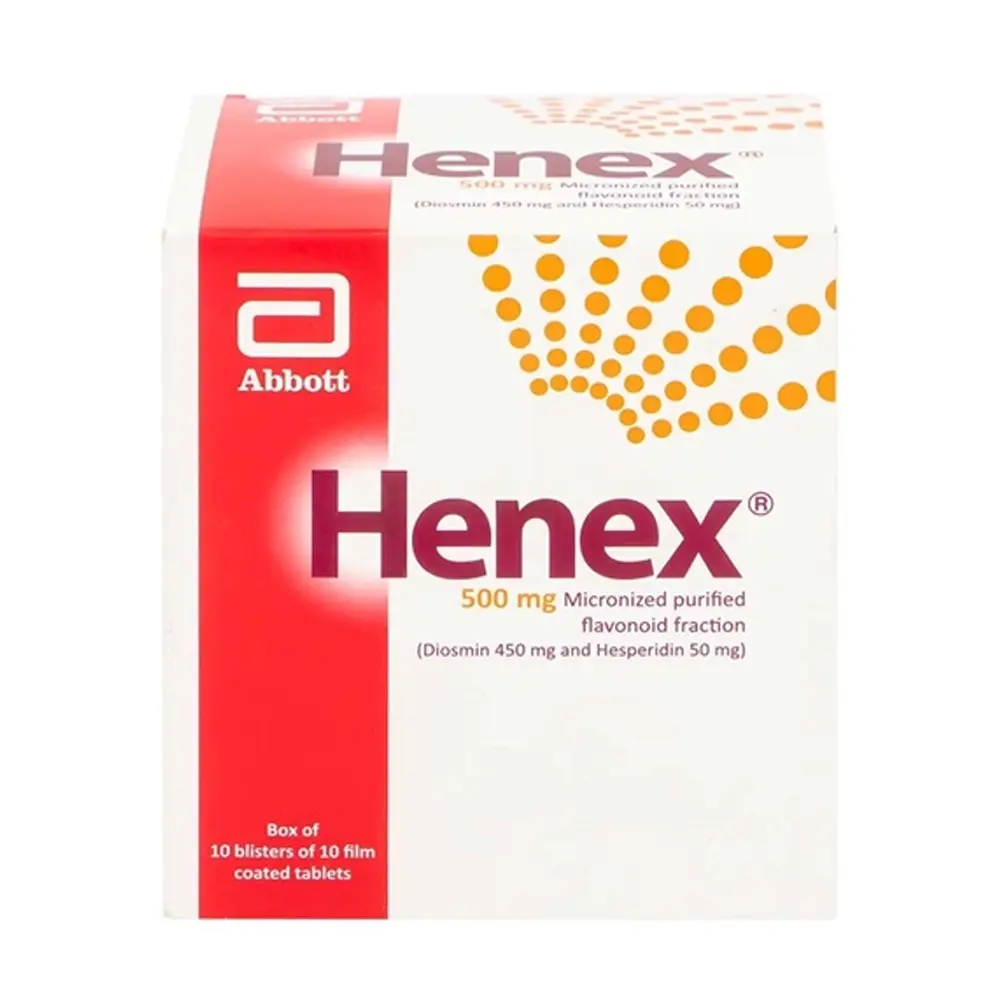 Henex 500mg Abbott 10 vỉ x 10 viên