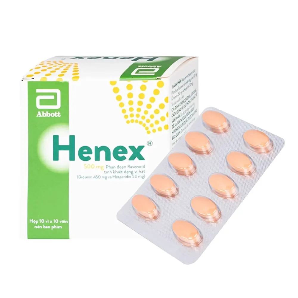 Henex 500mg Abbott 10 vỉ x 10 viên