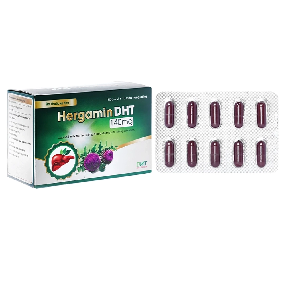 HergaminDHT 140mg (Silymarin 140mg) Hà Tây 6 vỉ x 10 viên