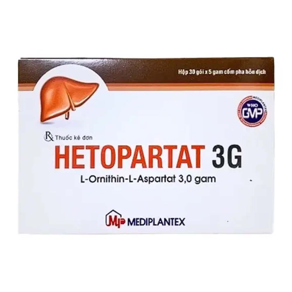 Hetopartat 3G Mediplantex 30 gói x 5g