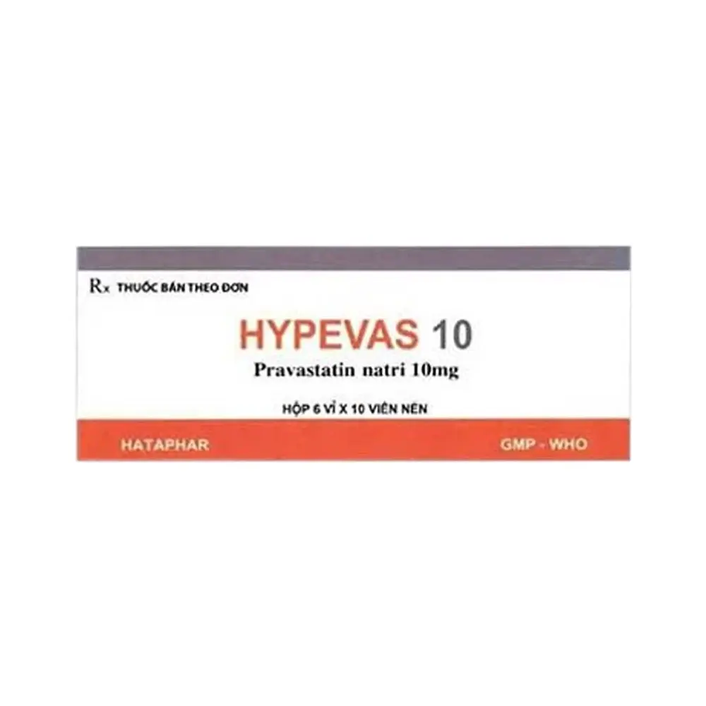 Hypevas 10 mg Hà Tây 6 vỉ x 10 viên