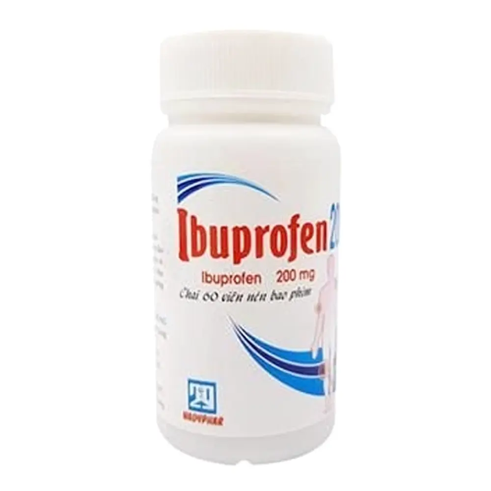 Ibuprofen 200 mg Nadyphar chai 60 viên