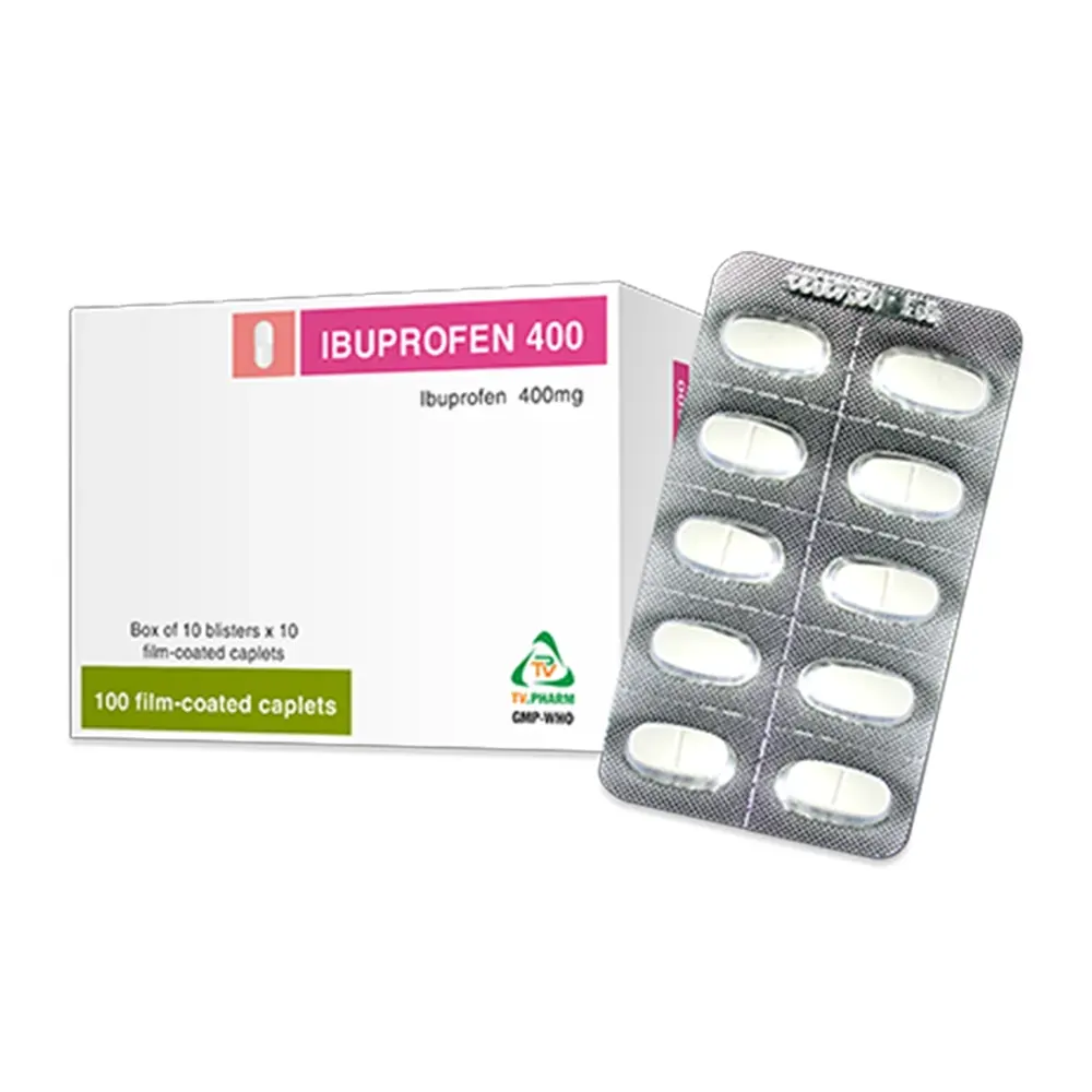 IBUPROFEN 400 TV.Pharm 10 vỉ x 10 viên