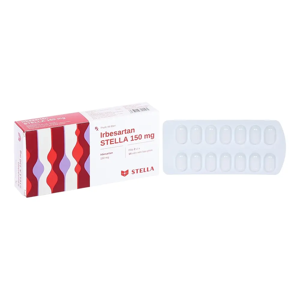 Irbesartan 150 mg Stella 2 vỉ x 14 viên