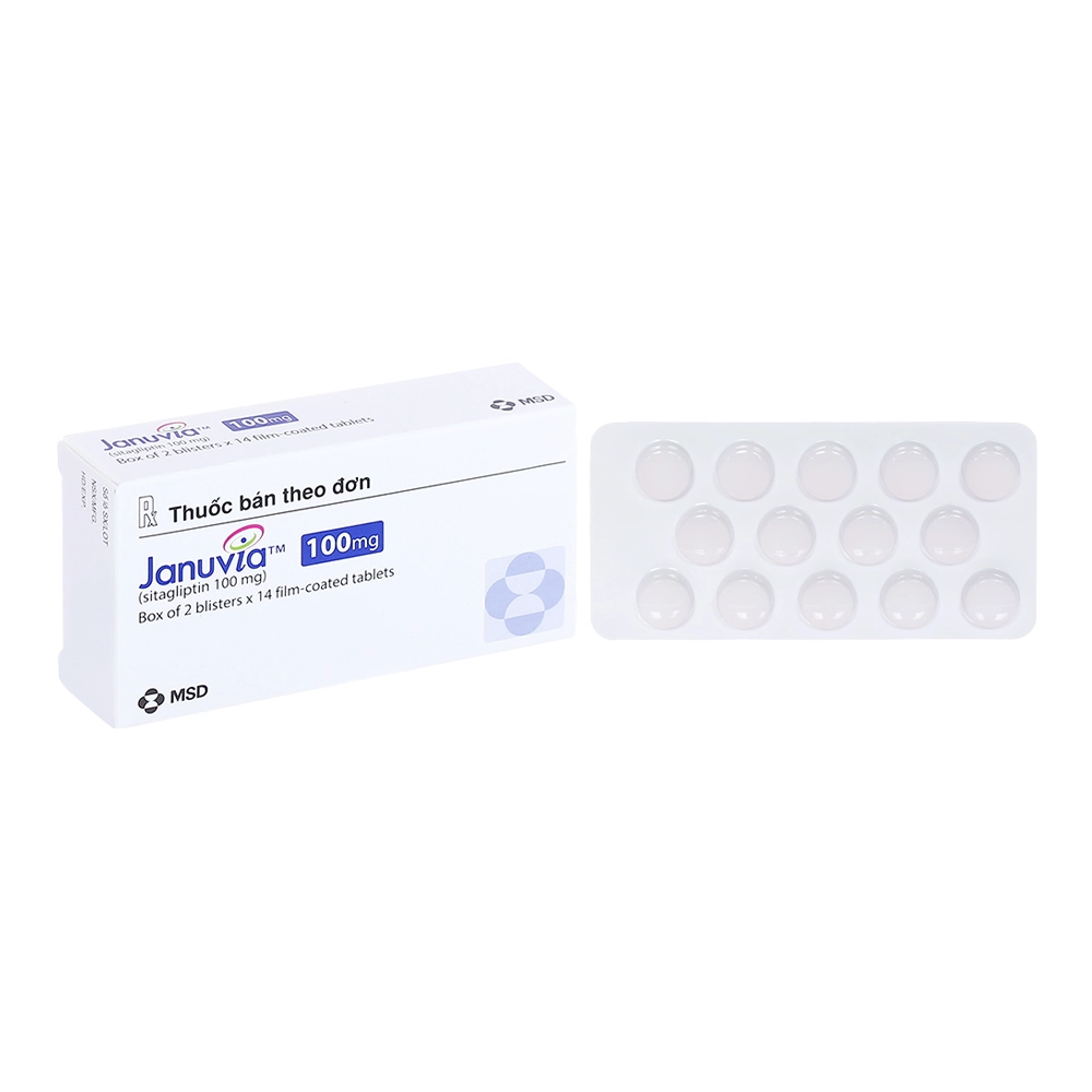 Januvia 100 mg MSD 2 vỉ x 14 viên