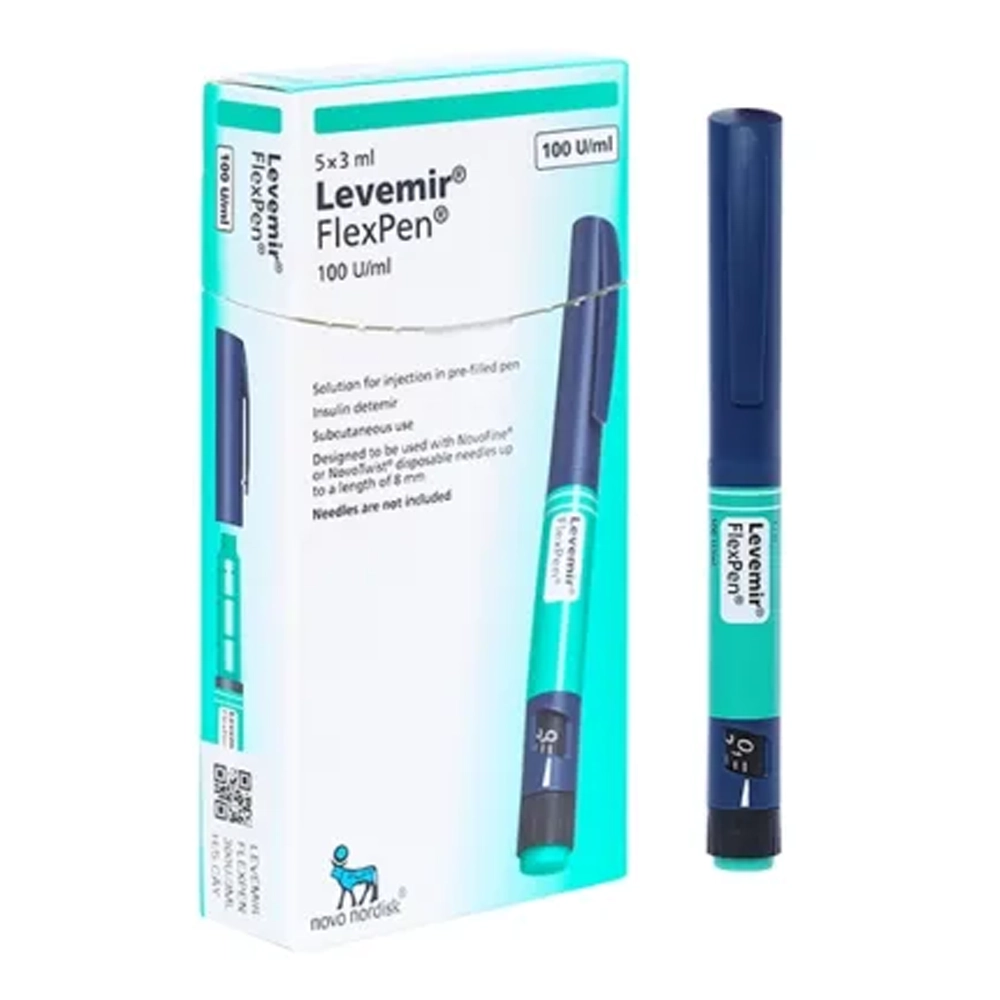 Levemir FlexPen 100U/ml Novo Nordisk, Hộp 5 bút