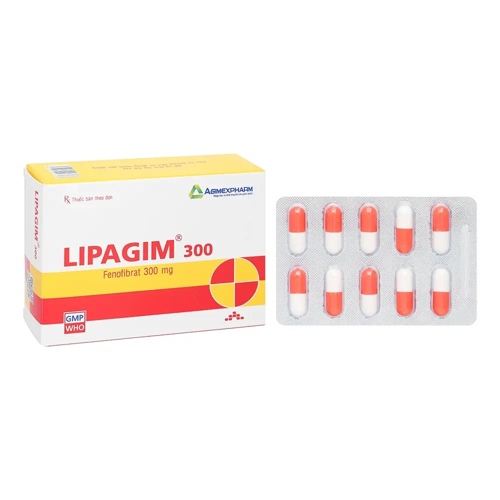 Lipagim 300 Agimexpharm 3 vỉ x 10 viên