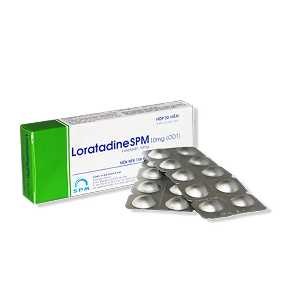 LoratadineSPM 10 mg (ODT) S.P.M 3 vỉ x 10 viên