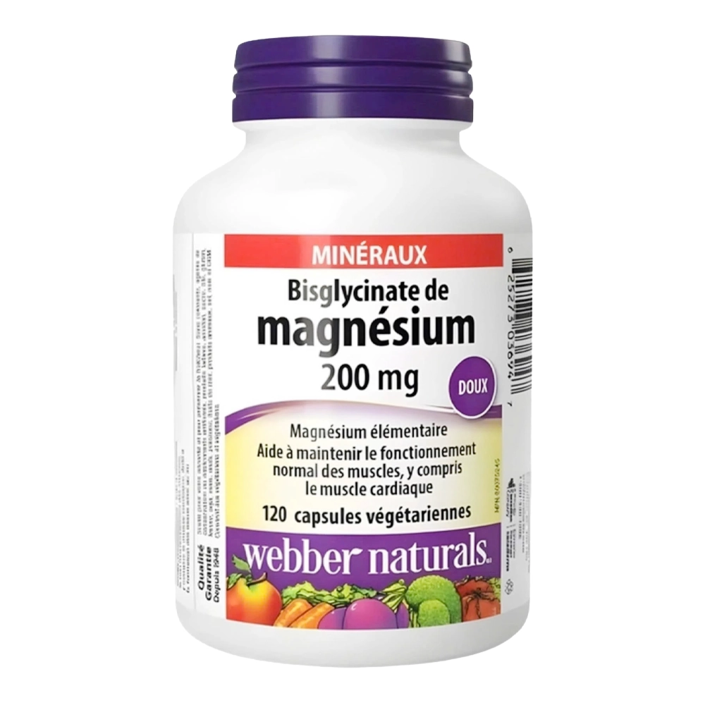 Magnesium Bisglycinate 200mg Webber Naturals 120 viên