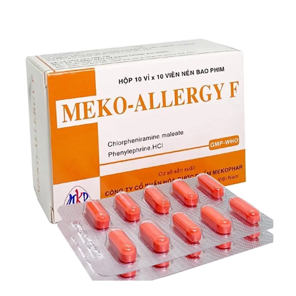 Meko-Allergy F Mekophar 10 vỉ x 10 viên